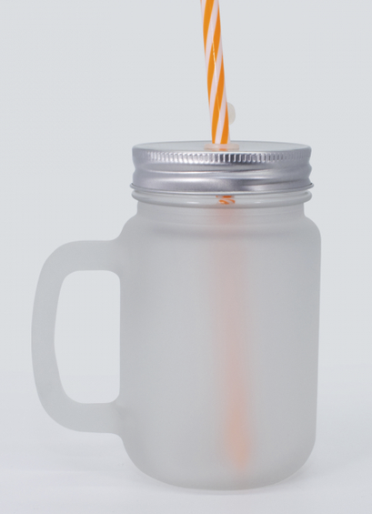 Frasco Tapa Bombilla Frosted 14 oz