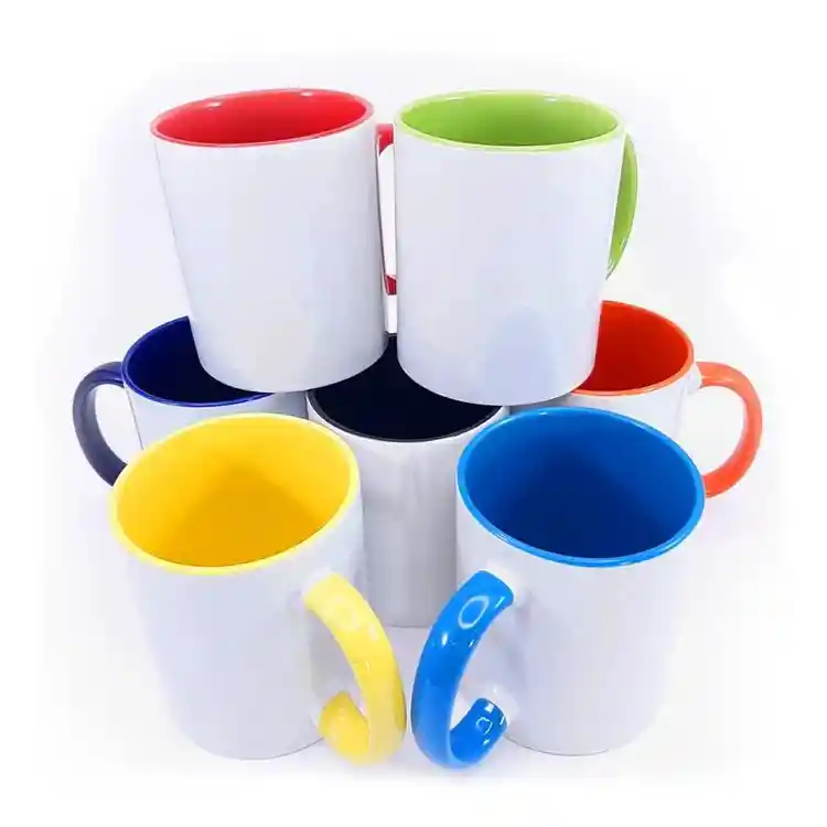 Caracteristicas técnicas Tazón para sublimación con interior y mango de color